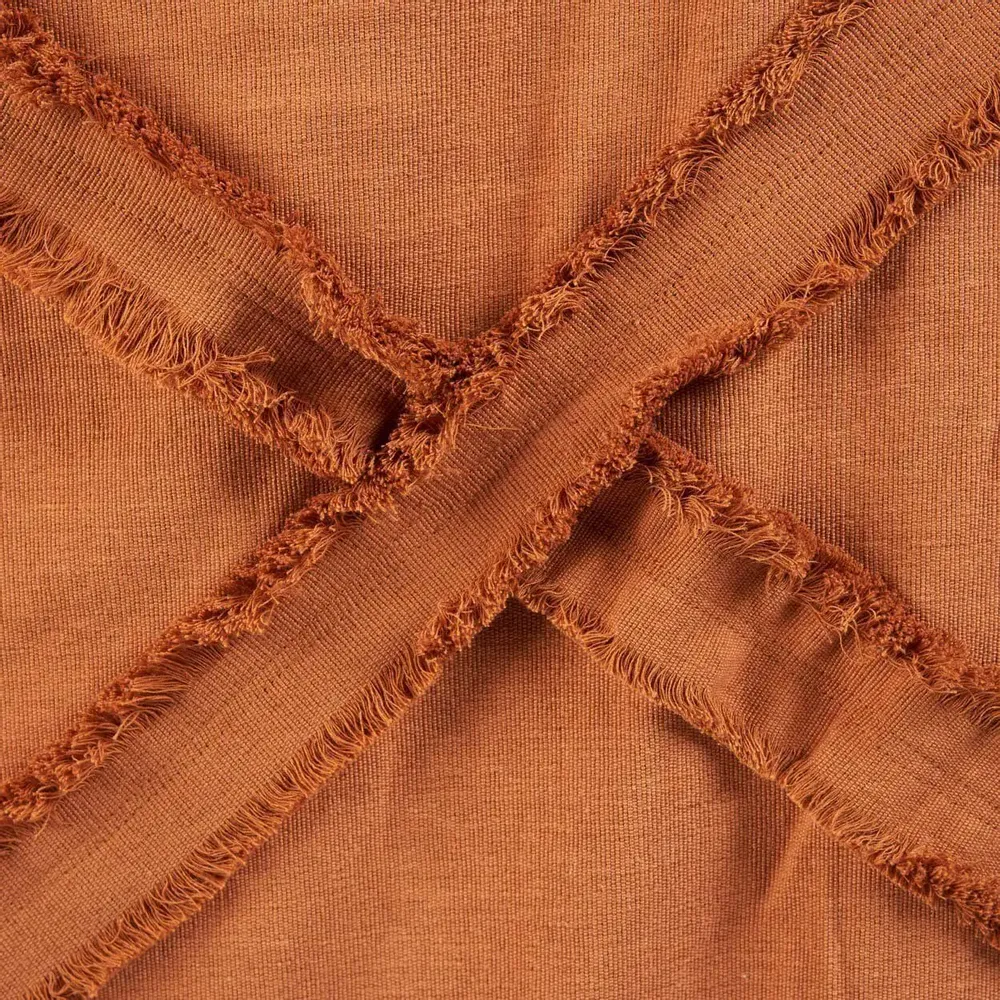 Throw blankets - The Berber Bed Throw - Terracotta - BAZAR BIZAR LIVING