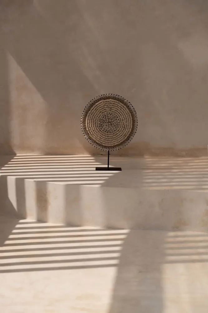 Sculptures, statuettes and miniatures - The Shell Martinique on Stand - Natural White - BAZAR BIZAR LIVING