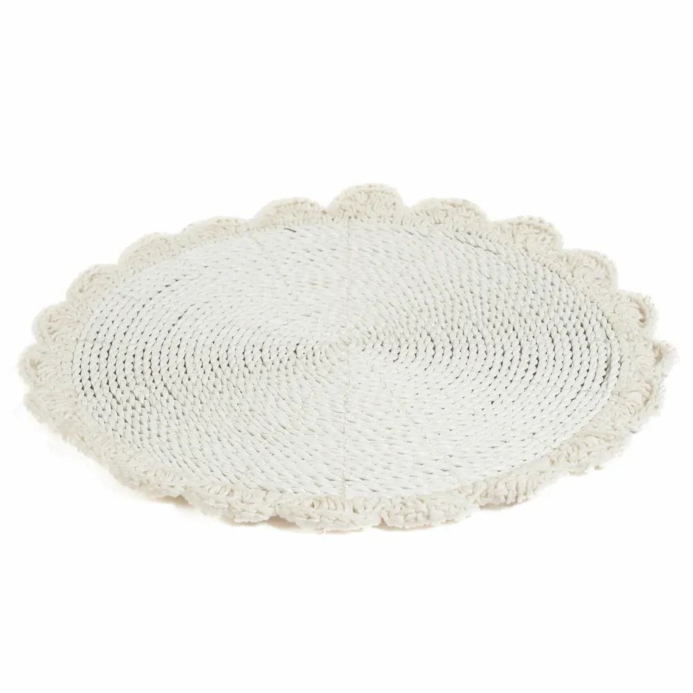Sets de table - Le Set de Table Macrame Marriage - Blanc - BAZAR BIZAR LIVING