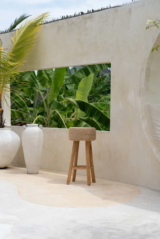 Stools - The Raffia Bar Stool - BAZAR BIZAR LIVING