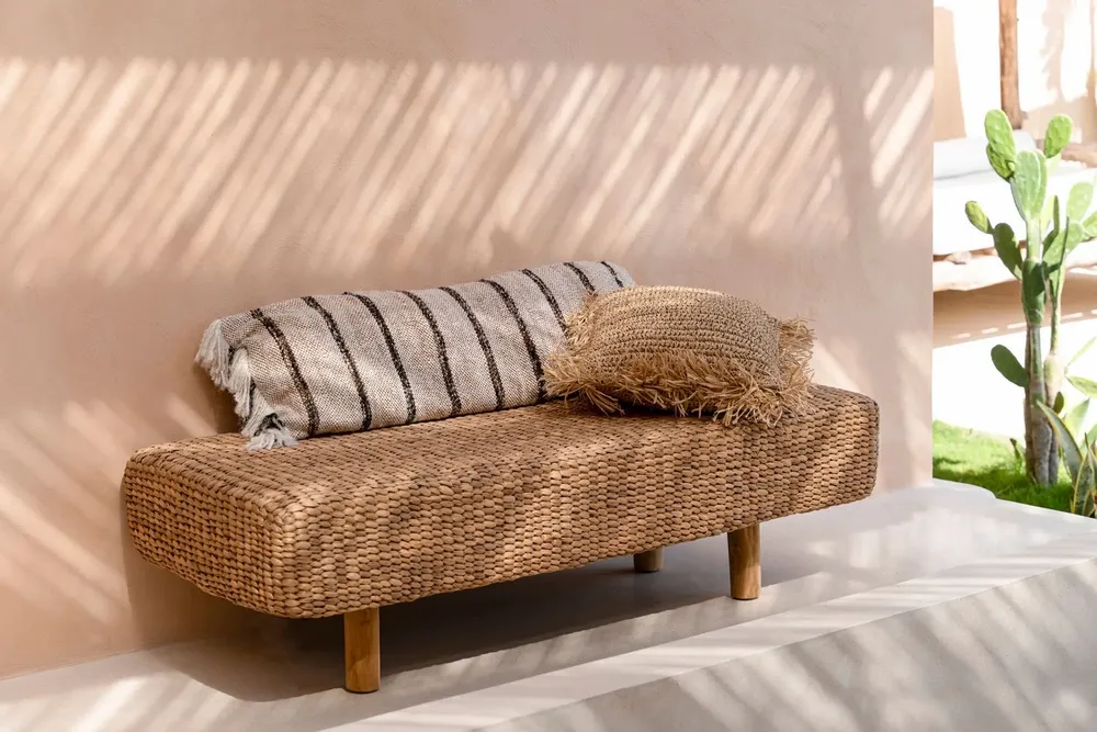 Benches - The Water Hyacinth Bench - BAZAR BIZAR LIVING