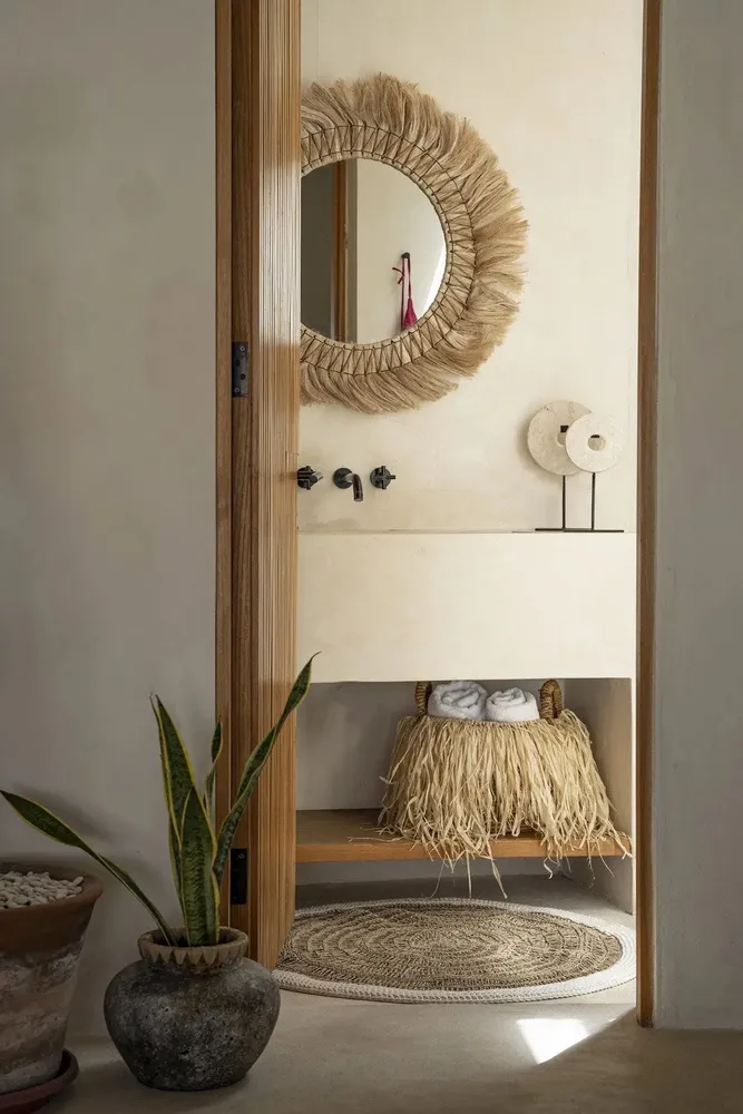 Baskets - The Raffia Basket - M - BAZAR BIZAR LIVING