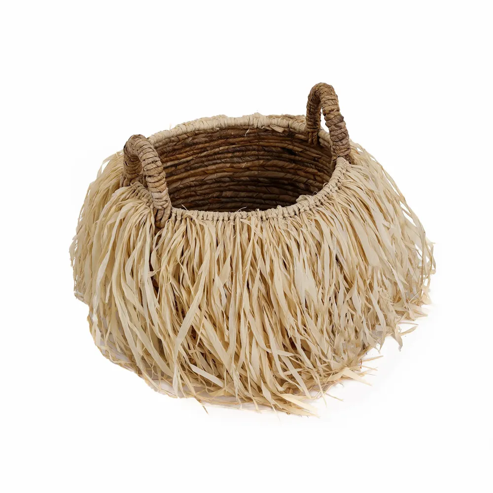 Baskets - The Raffia Basket - M - BAZAR BIZAR LIVING