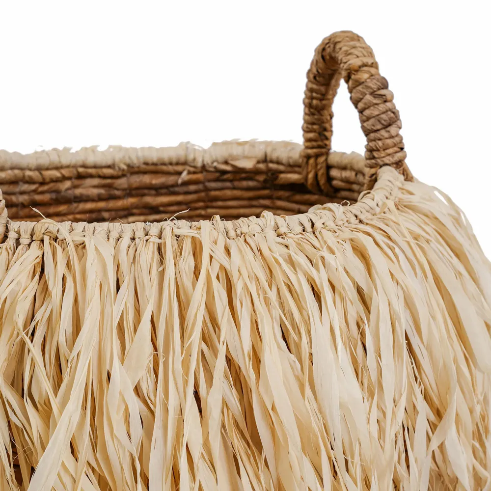 Baskets - The Raffia Basket - M - BAZAR BIZAR LIVING
