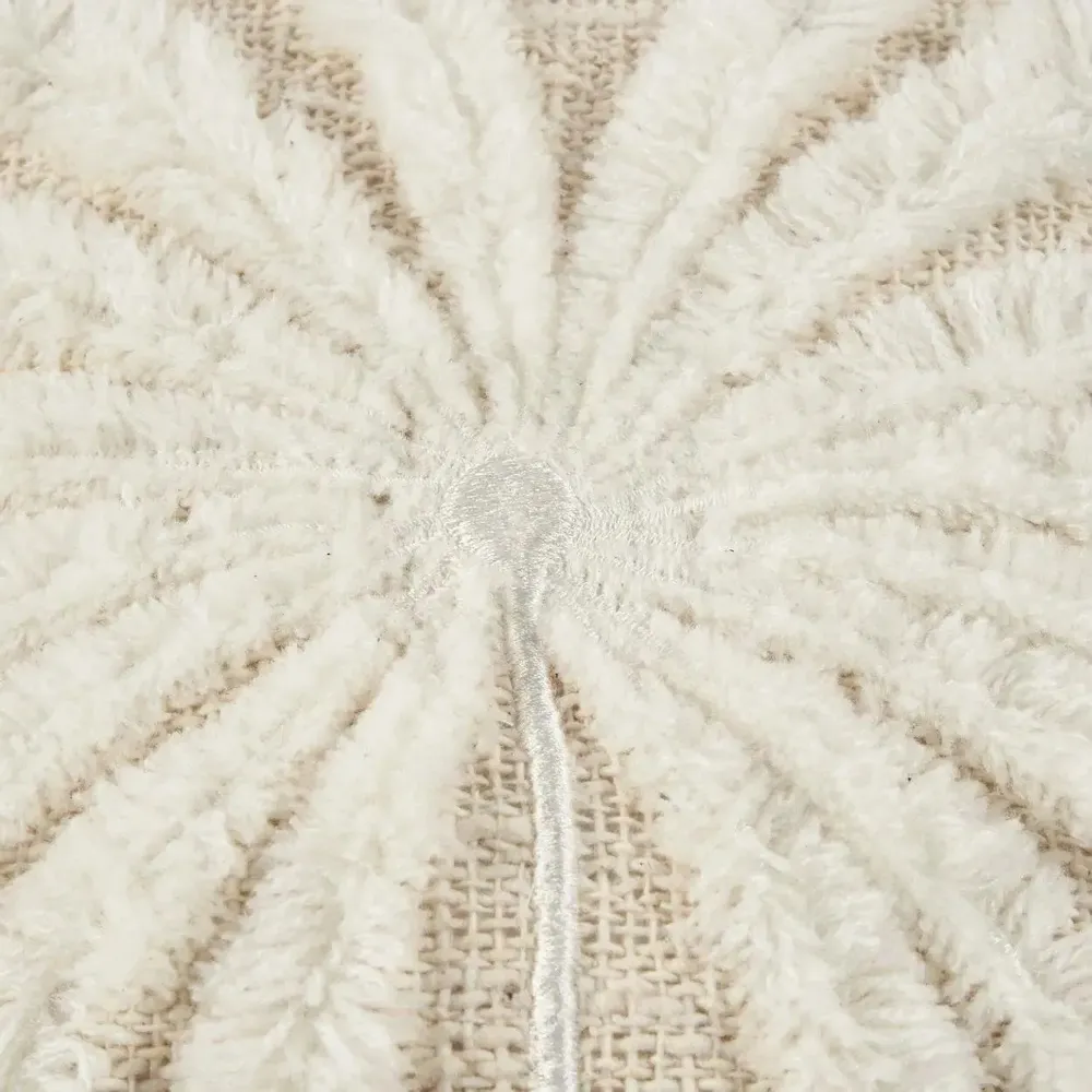Cushions - The Isla Palm Cushion Cover - Natural White - BAZAR BIZAR LIVING