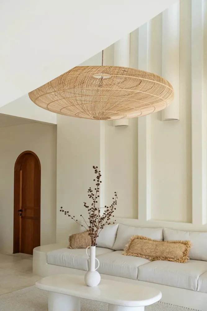 Cushions - The Raffia Cushion Cover Rectangular - Natural - 35x100 - BAZAR BIZAR LIVING