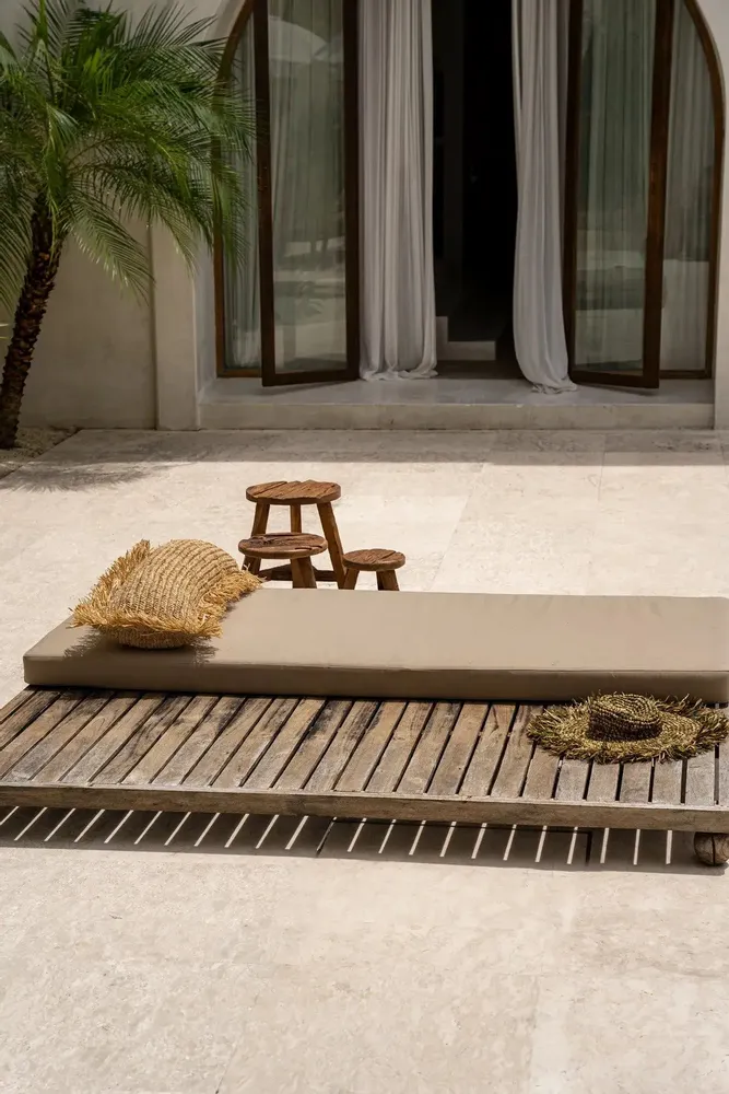 Cushions - The Raffia Cushion Cover Rectangular - Natural - 35x100 - BAZAR BIZAR LIVING