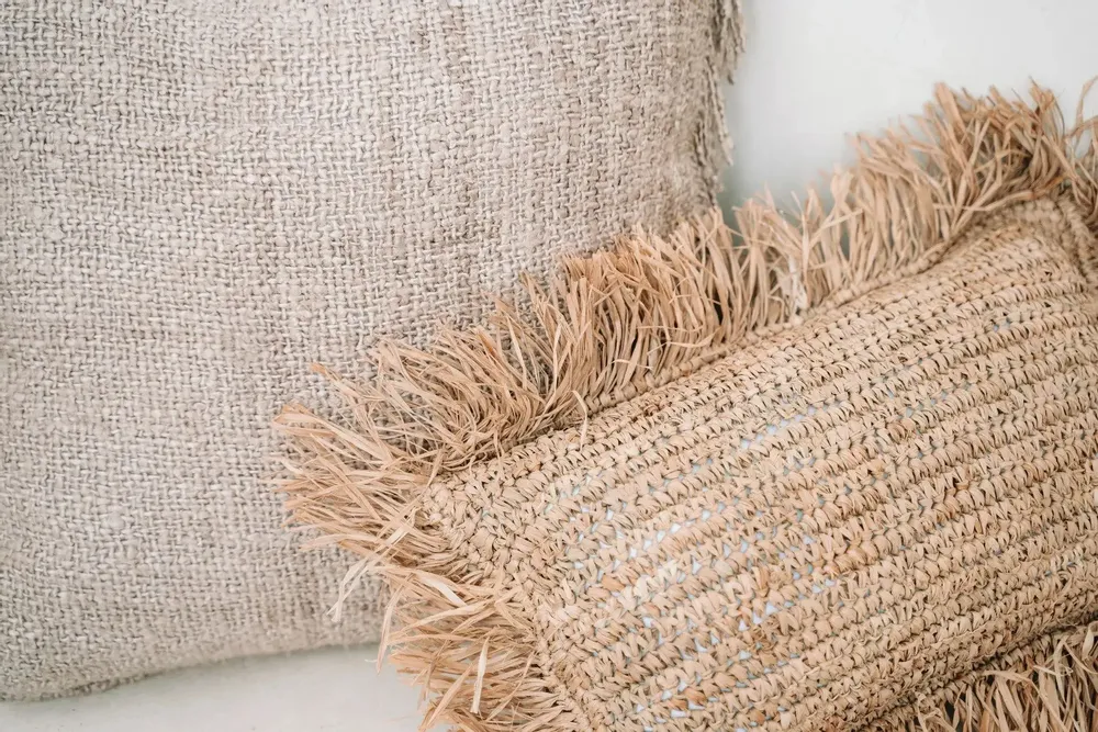Objets de décoration - La Housse De Coussin En Raphia Rectangulaire - Naturelle - 30x50 - BAZAR BIZAR LIVING