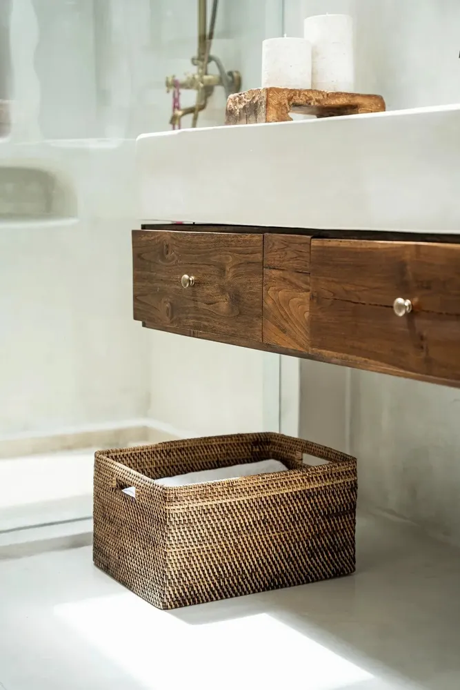 Baskets - The Colonial Magazine Basket - Natural Brown - XL - BAZAR BIZAR LIVING