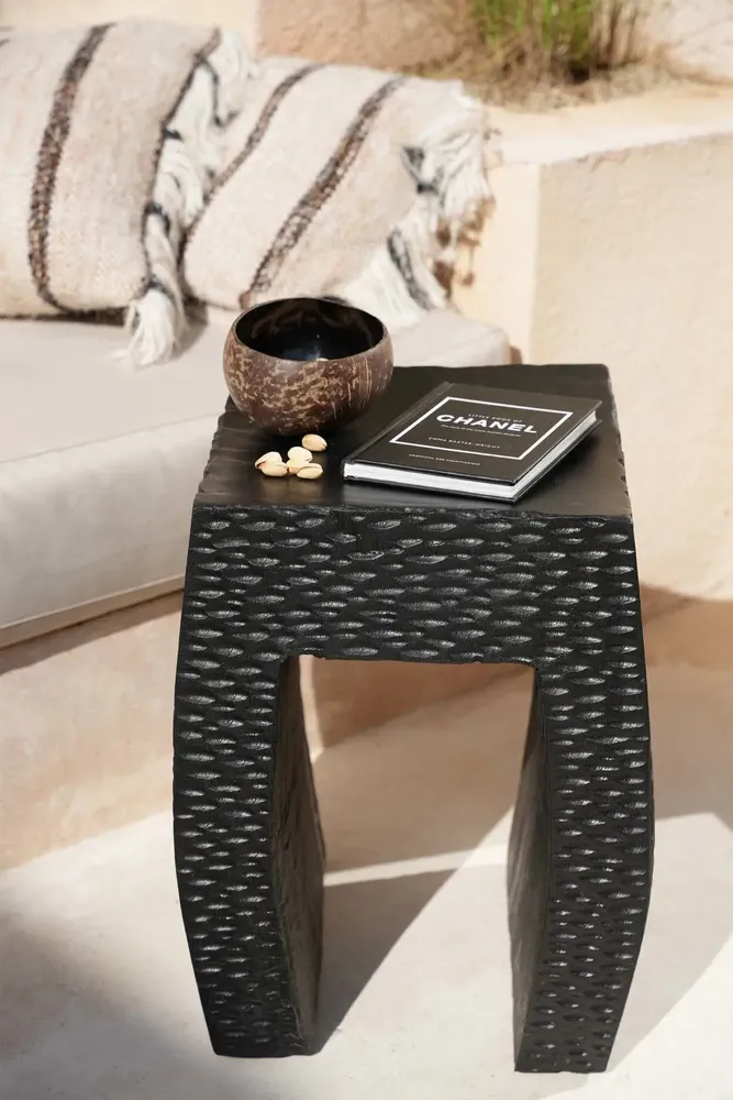Stools - The Montano Stool - Black - BAZAR BIZAR LIVING