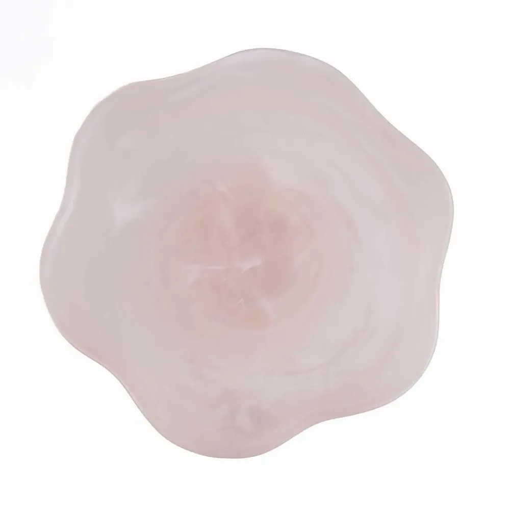 Platter and bowls - The Resin Organic Fruit Stand - Pink White - BAZAR BIZAR LIVING