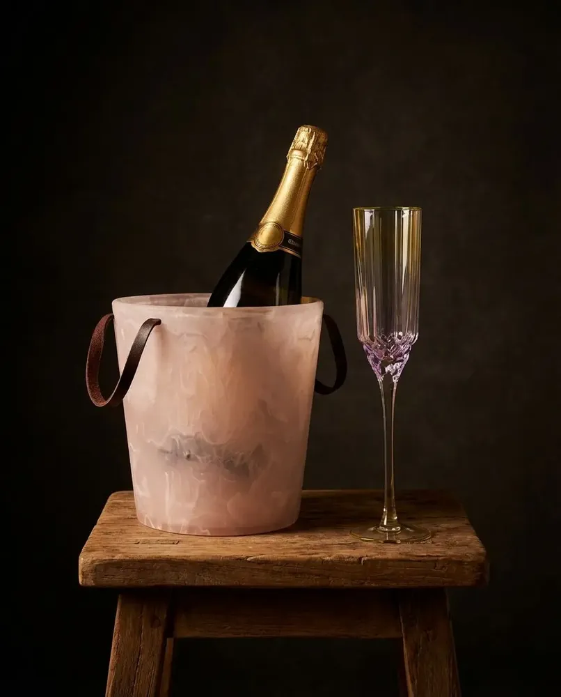 Accessoires pour le vin - Le Seau à Glace en Résine - Rose Blanc - BAZAR BIZAR LIVING