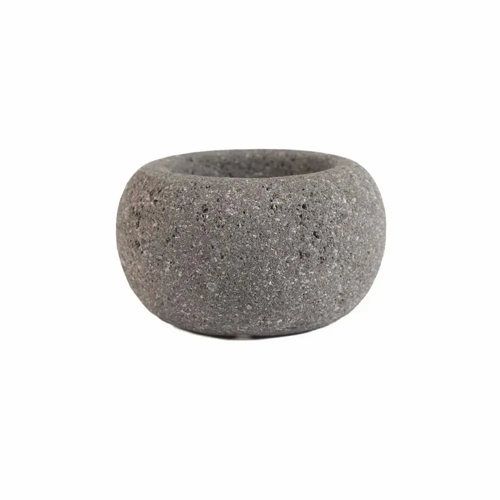 Bowls - The Lava Stone Bowl - Black - XS - BAZAR BIZAR LIVING