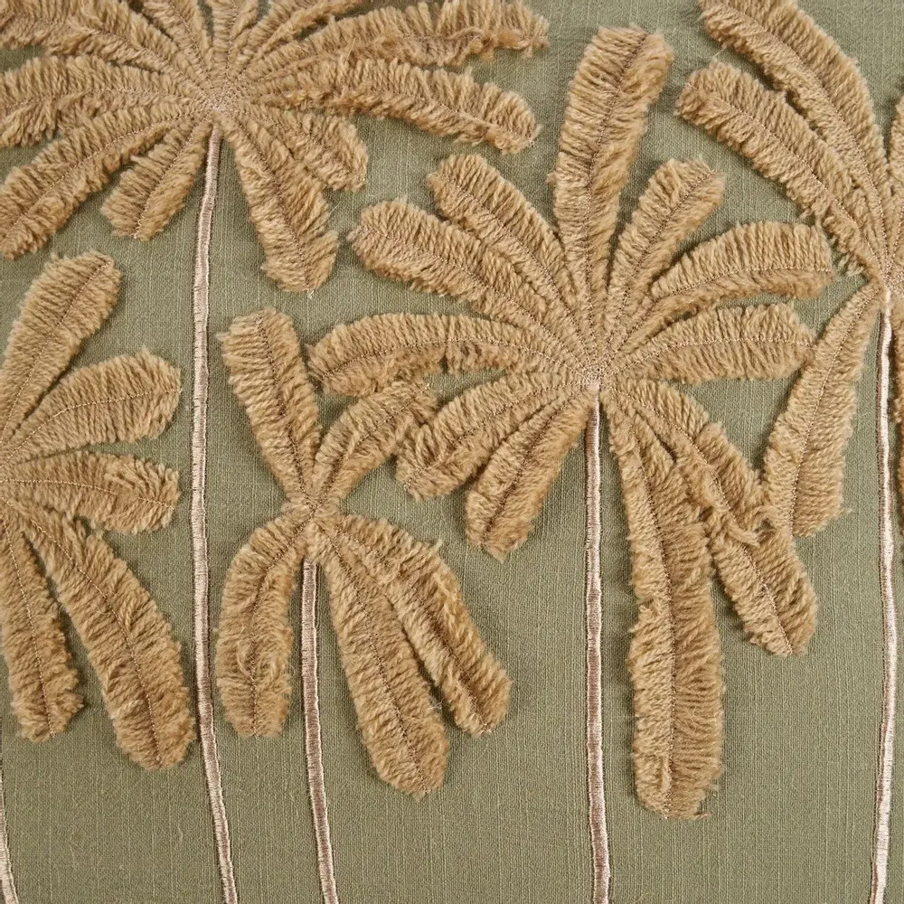 Cushions - The Tropical Breeze Cushion Cover - Forest Green - BAZAR BIZAR LIVING