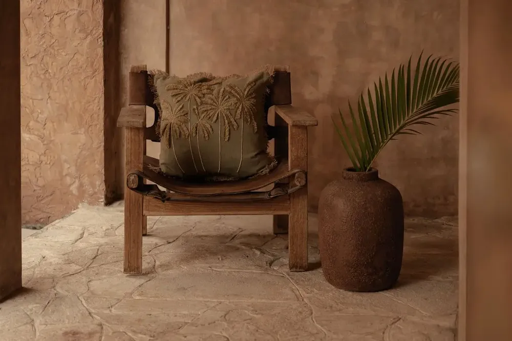 Cushions - The Tropical Breeze Cushion Cover - Forest Green - BAZAR BIZAR LIVING