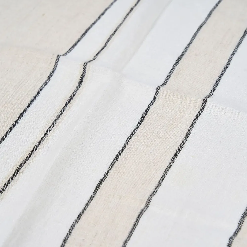 Napkins - The Provence Napkin - Natural Black White - 45x45 - BAZAR BIZAR LIVING