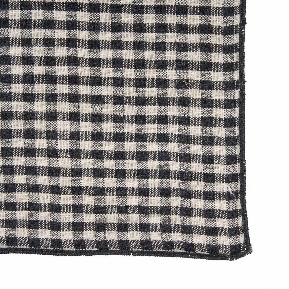 Napkins - The Picknick Napkin - Natural Black - 45x45 - BAZAR BIZAR LIVING