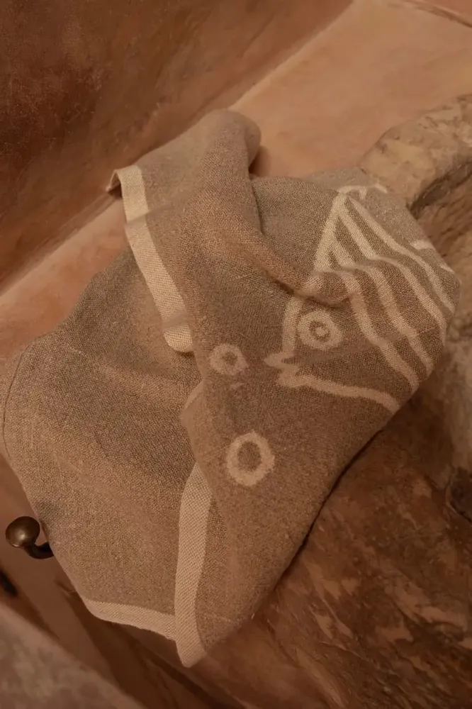 Dish towels - The Linen Fish Kitchen Towel - Natural White - 50x70 - BAZAR BIZAR LIVING