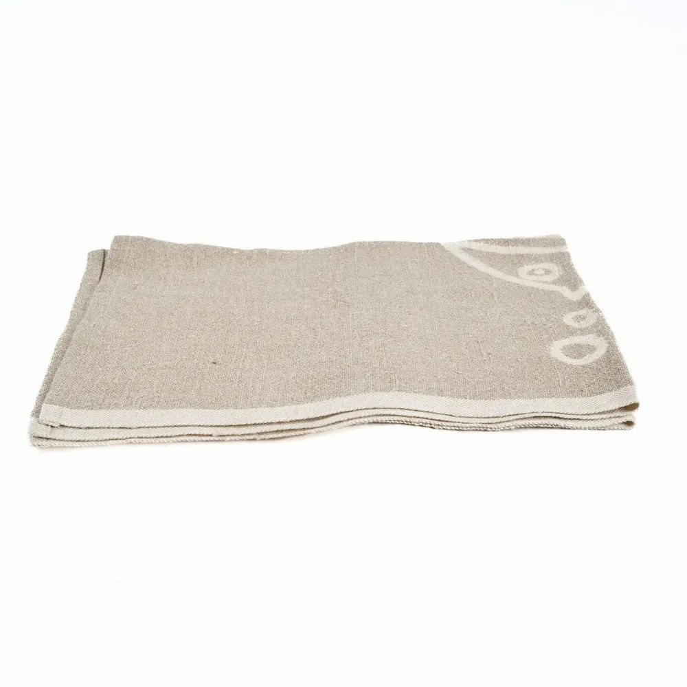 Dish towels - The Linen Fish Kitchen Towel - Natural White - 50x70 - BAZAR BIZAR LIVING