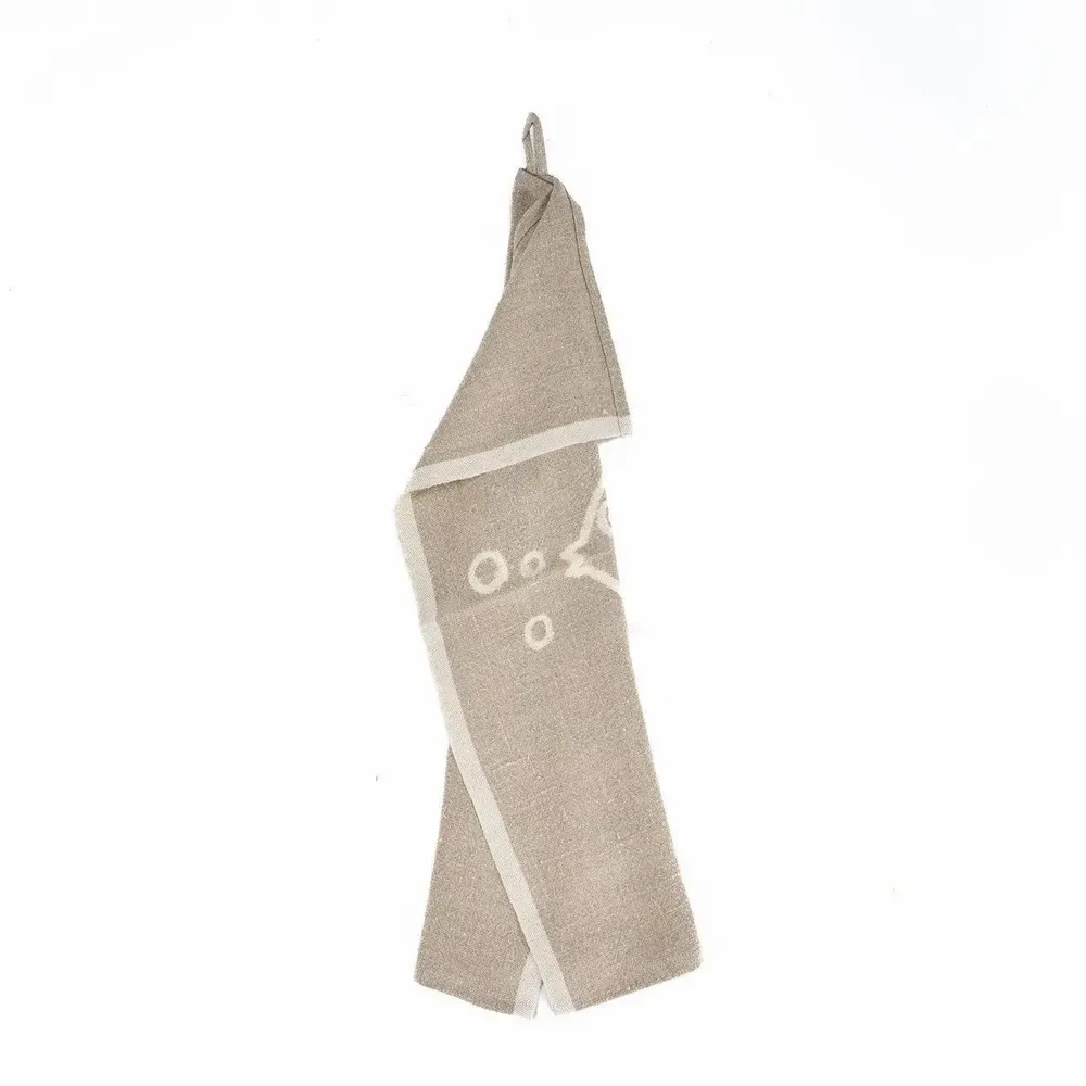 Dish towels - The Linen Fish Kitchen Towel - Natural White - 50x70 - BAZAR BIZAR LIVING