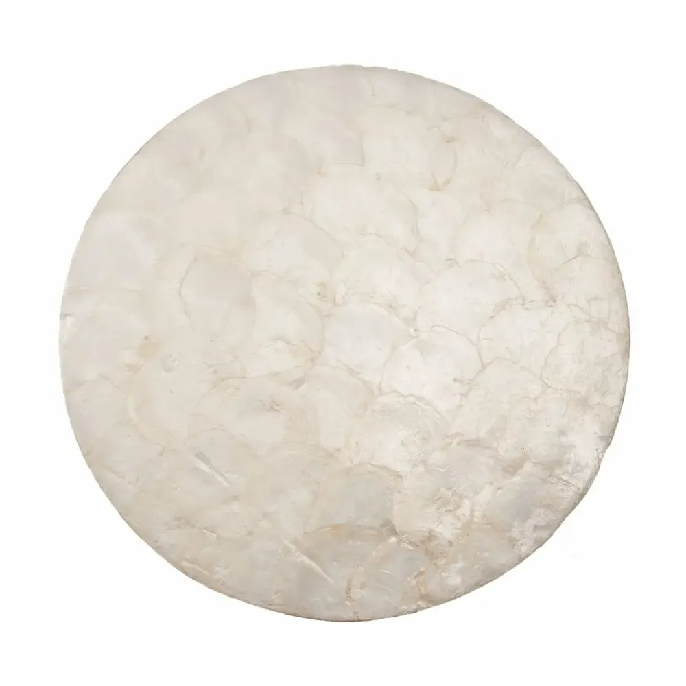 Placemats - The Mother of Pearl Coaster - White - BAZAR BIZAR LIVING