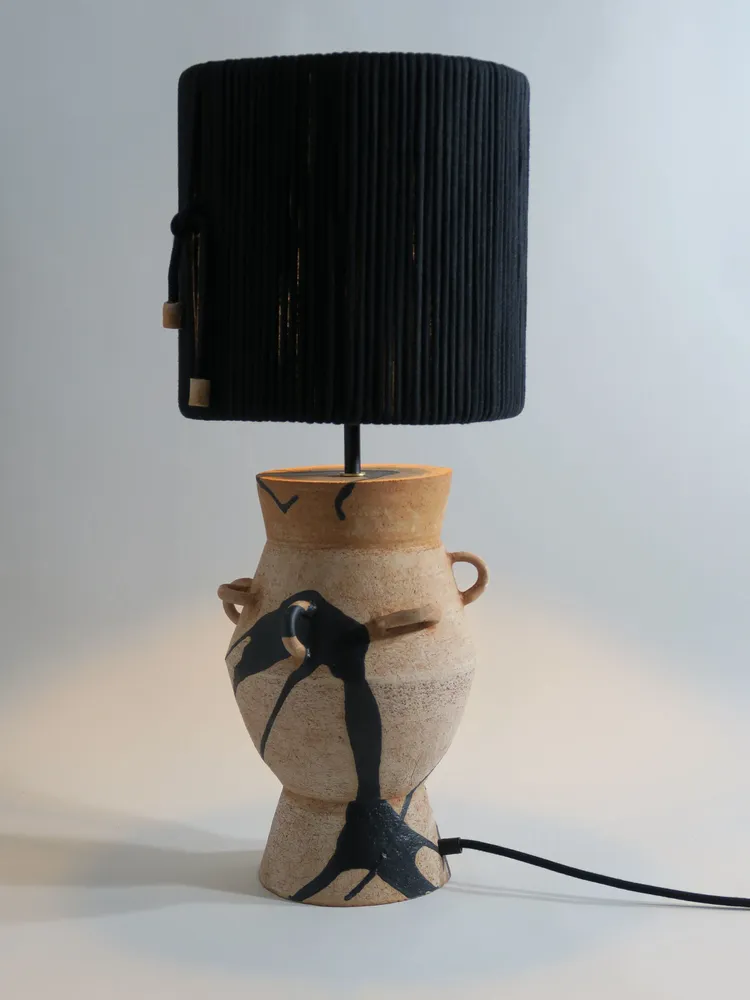 Lampes de table - Lampe à poser Terracotta et cordes - LISA MAÏOFISS