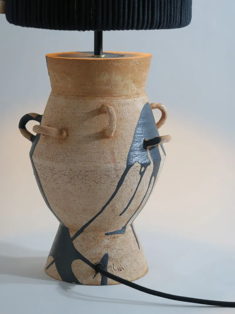 Lampes de table - Lampe à poser Terracotta et cordes - LISA MAÏOFISS