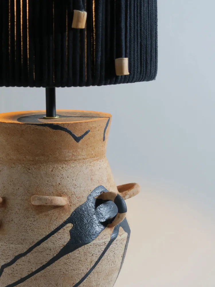 Lampes de table - Lampe à poser Terracotta et cordes - LISA MAÏOFISS
