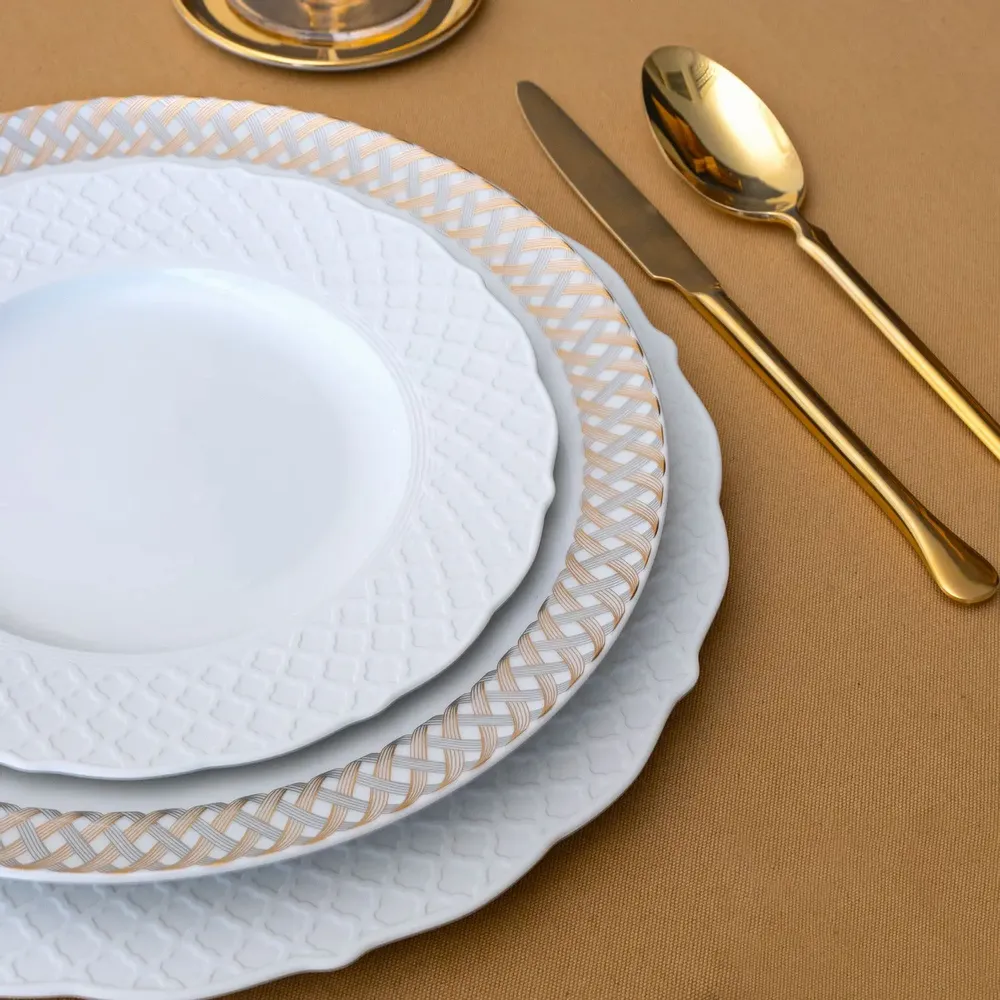 Everyday plates - Empire Silk - Porcelain plates - PORCEL