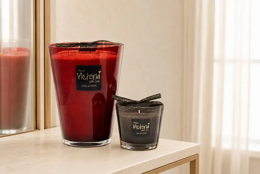 Bougies - Bougie Shiny Red - VICTORIA WITH LOVE COLLECTION