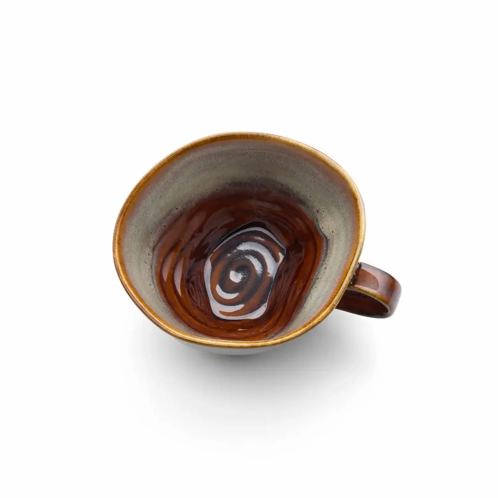 Mugs - The Smoked Horizon Mug - Brown Grey - M - BAZAR BIZAR LIVING