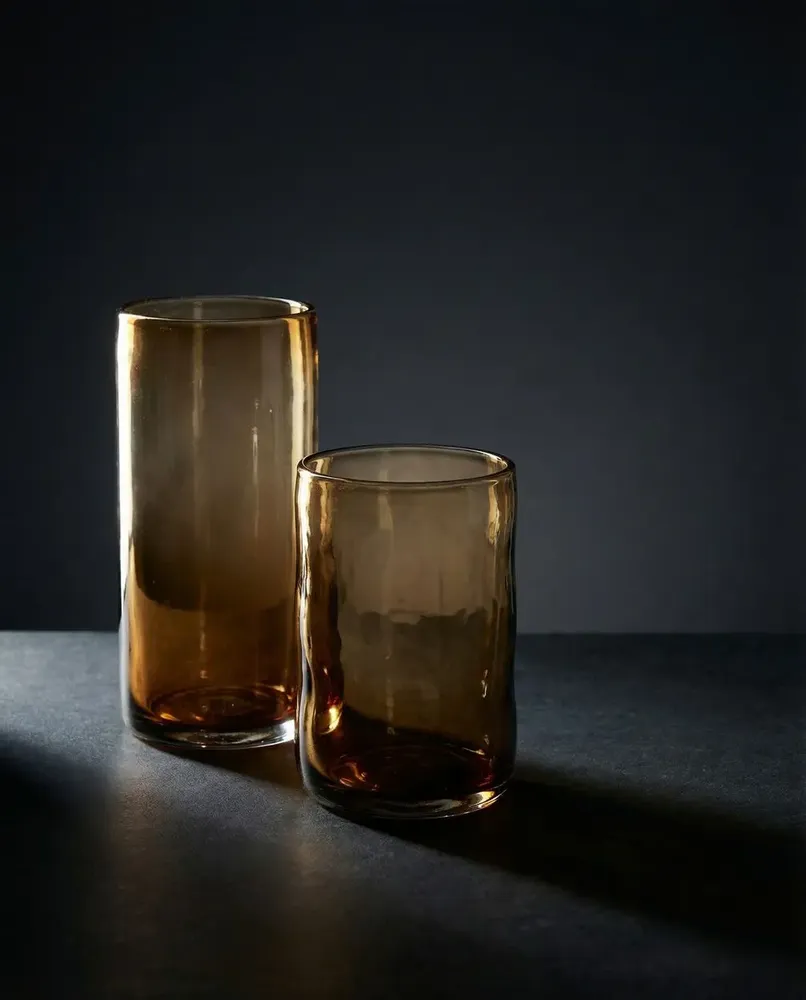 Glass - The Dusk High Tumbler - Charcoal - L - BAZAR BIZAR LIVING