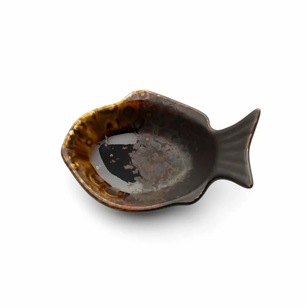 Bols - Le Bol En Forme De Poisson Merapi - Brun - S - BAZAR BIZAR LIVING