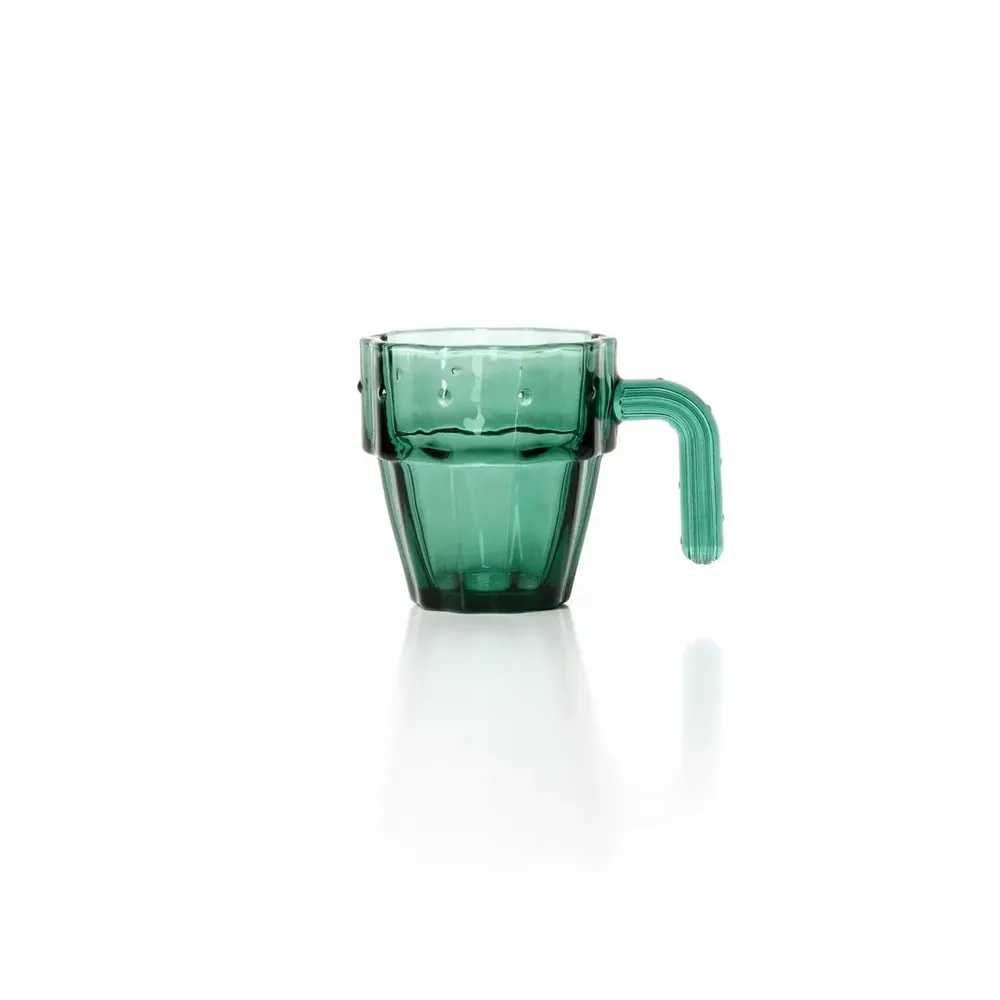 Glass - The Stack-a-Cactus Glasses - Green - Set of 4 - BAZAR BIZAR LIVING