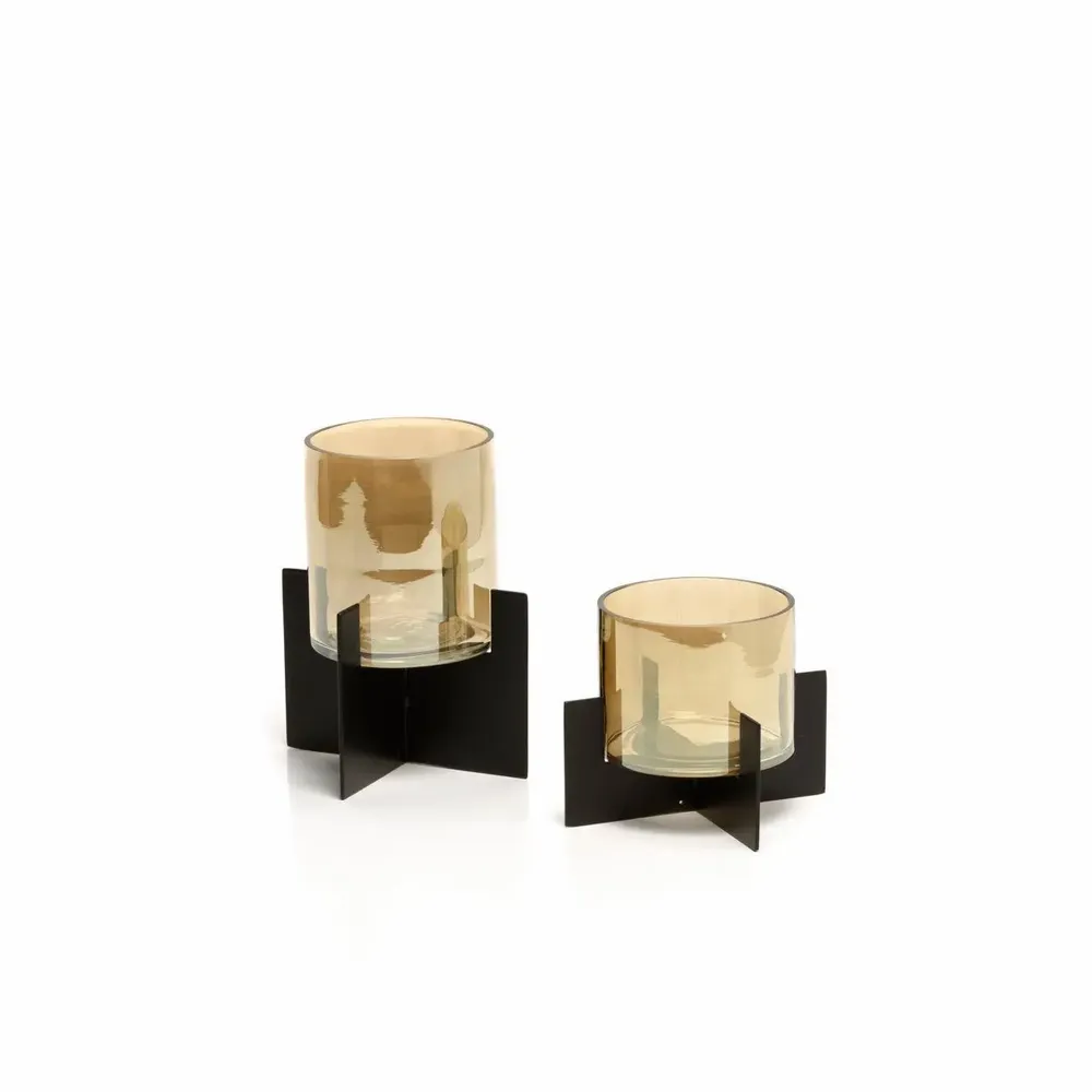 Bougeoirs et photophores  - Le Hurricane X - Noir - Bas - BAZAR BIZAR LIVING