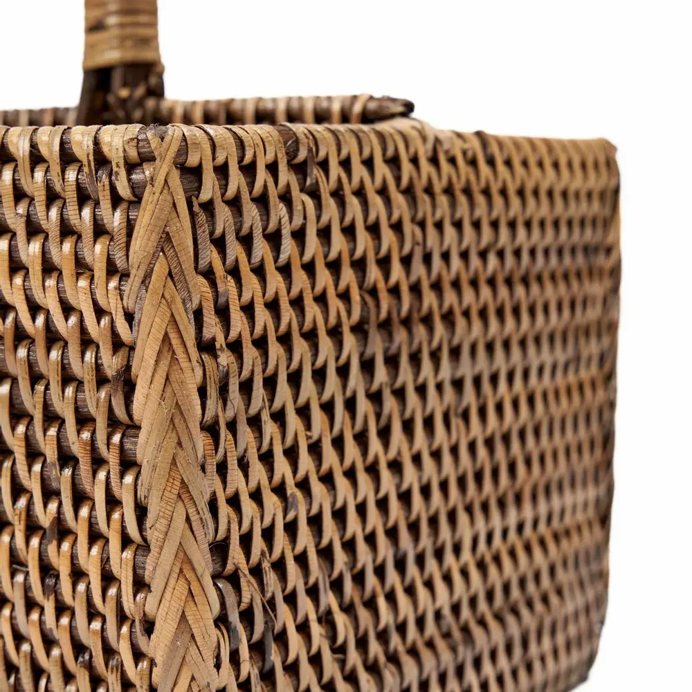 Storage boxes - The Rattan Cutlery Caddy N°2 - Natural Brown - BAZAR BIZAR LIVING
