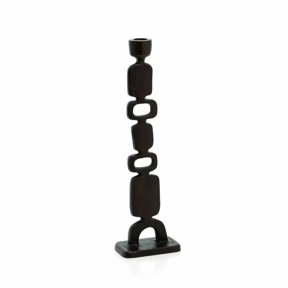 Bougeoirs et photophores  - Le Bougeoir Totemo - Noir - L - BAZAR BIZAR LIVING