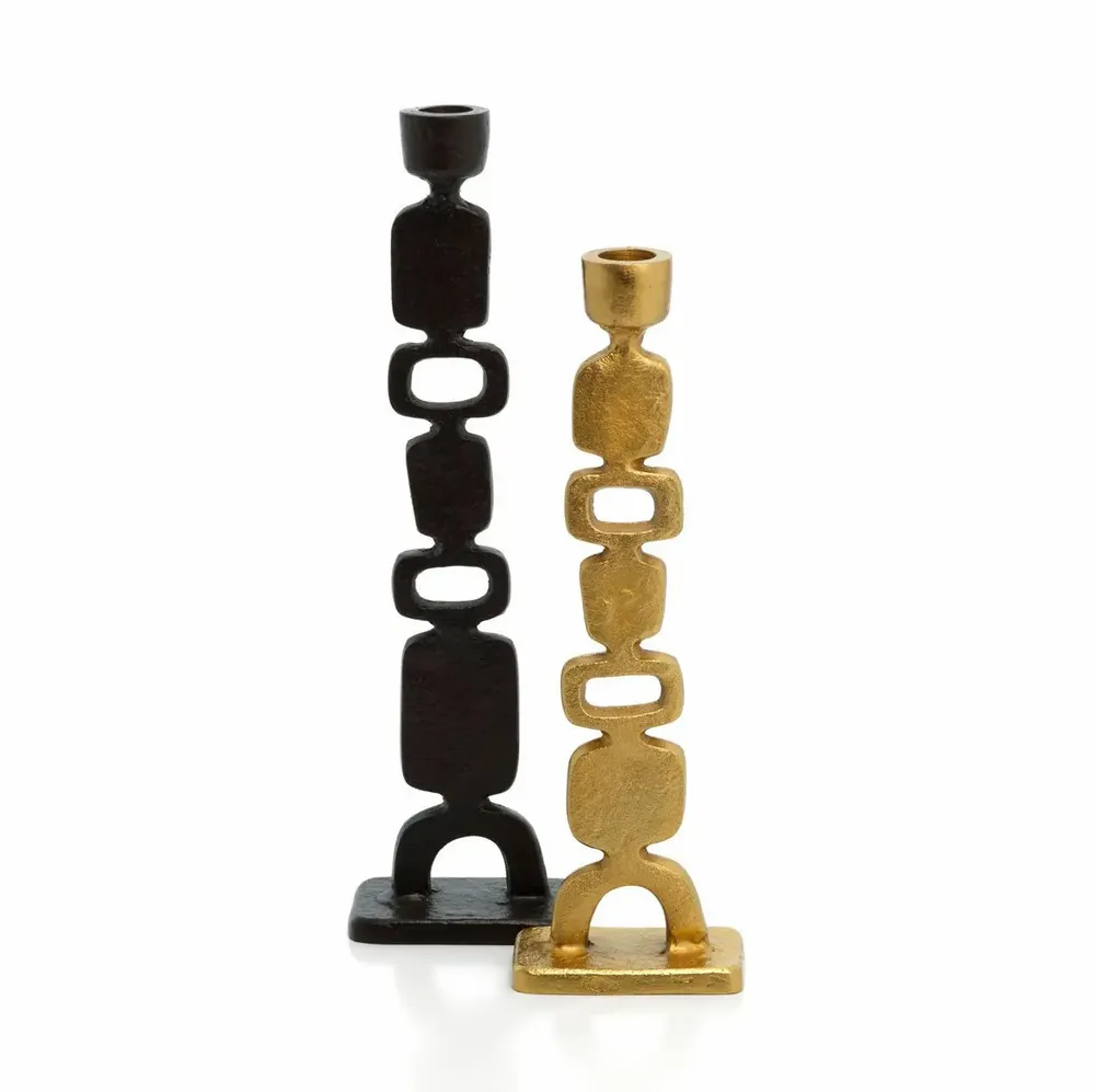 Bougeoirs et photophores  - Le Bougeoir Totemo - Noir - L - BAZAR BIZAR LIVING