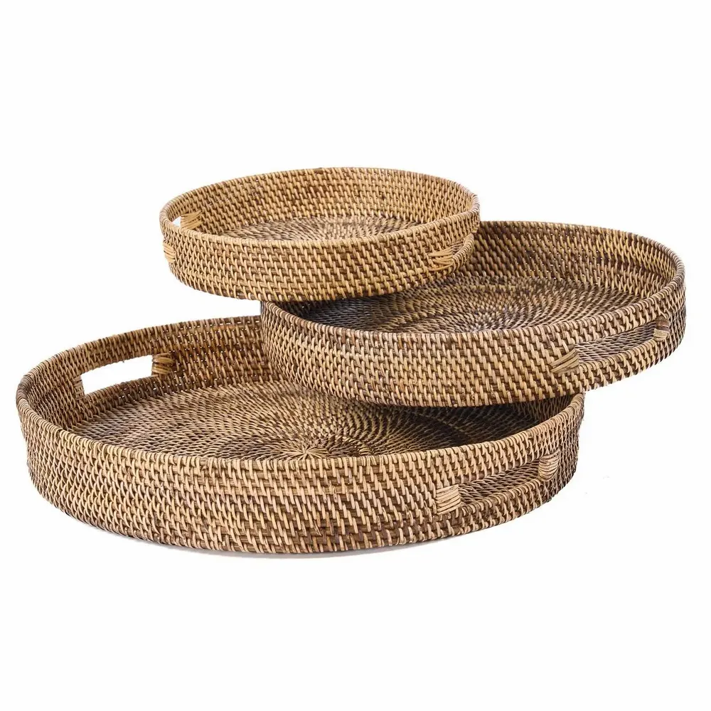 Trays - The Carry-All Trays - Natural Brown - L - BAZAR BIZAR LIVING