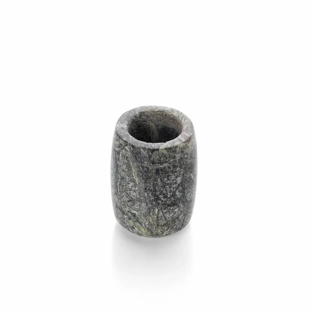 Candlesticks and candle holders - The Bidasar Marble Candle Holder - Green - High - BAZAR BIZAR LIVING