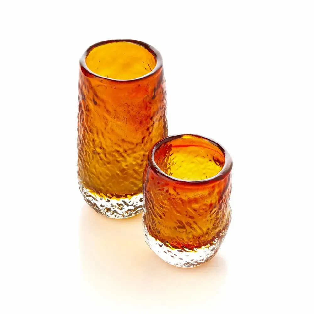 Glass - The Marbella Glow Highball - Amber - BAZAR BIZAR LIVING