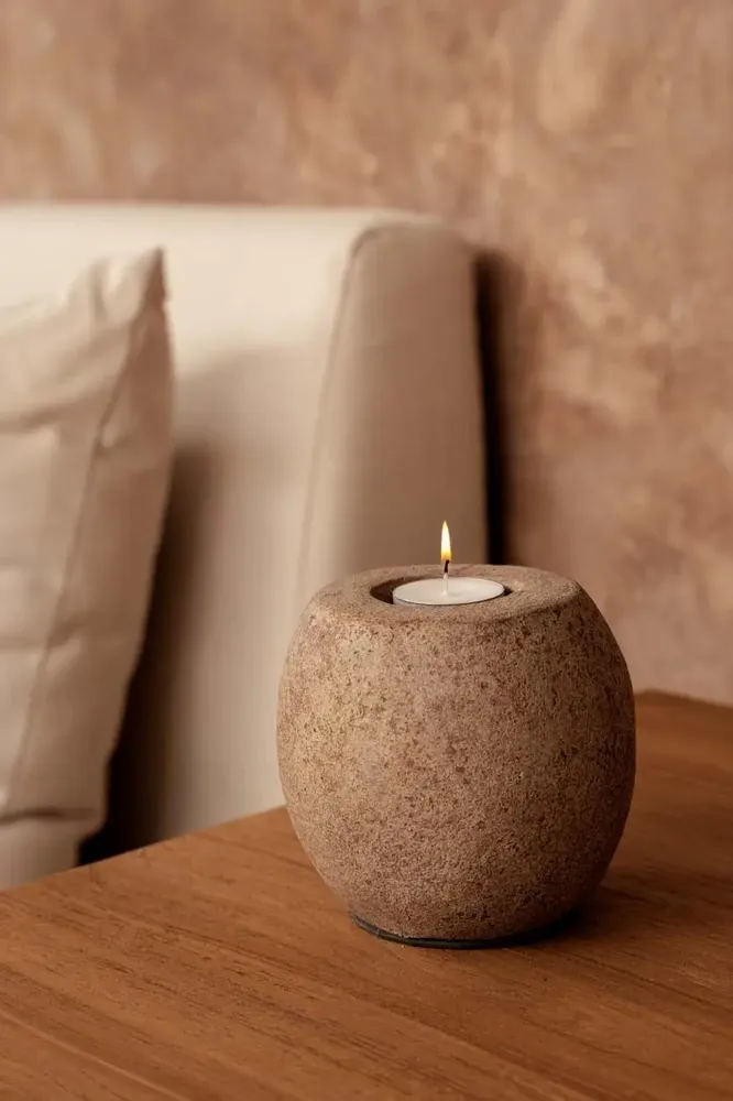 Bougeoirs et photophores  - Le Bougeoir Cavestone - Marron - BAZAR BIZAR LIVING