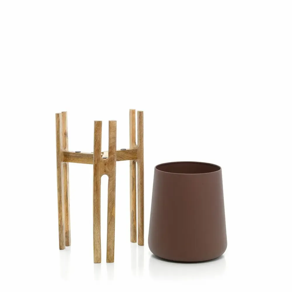 Flower pots - The Forked Root Planter - Natural Brown - L - BAZAR BIZAR LIVING