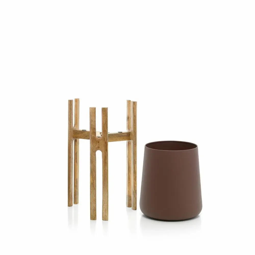 Pots de fleurs - Le Cache-Pot Forked Root - Brun Naturel - M - BAZAR BIZAR LIVING