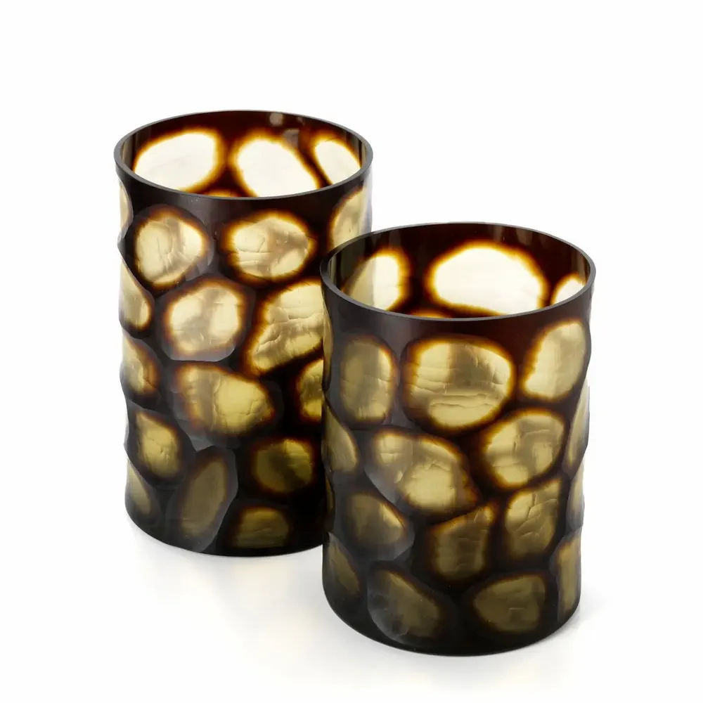Vases - Le Vase Vague Dorée - Miel - L - BAZAR BIZAR LIVING