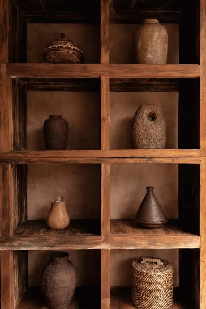 Candlesticks and candle holders - The Terra Totem Candle Holder - Brown - BAZAR BIZAR LIVING