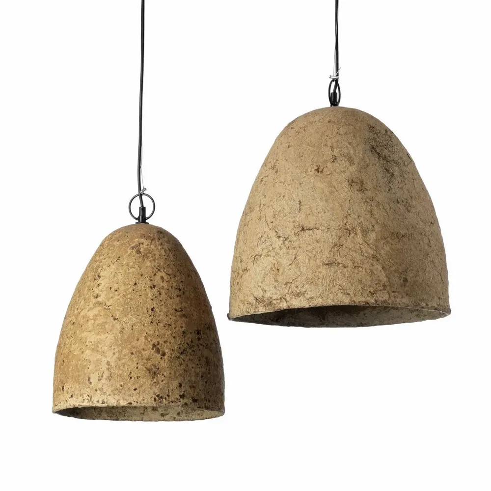 Ceiling lights - The Savana Pendant - Mud - L - BAZAR BIZAR LIVING