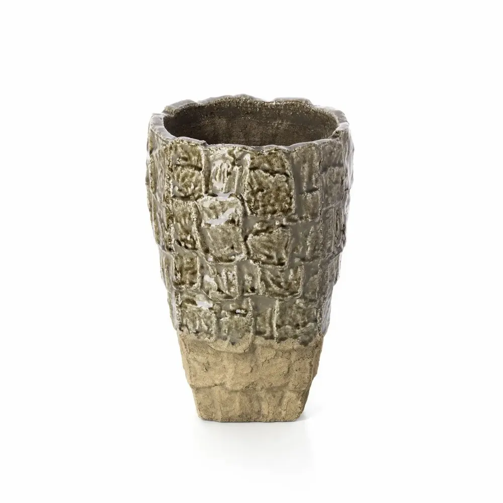 Vases - Le Vase Texture Roche - Pierre Grise - L - BAZAR BIZAR LIVING