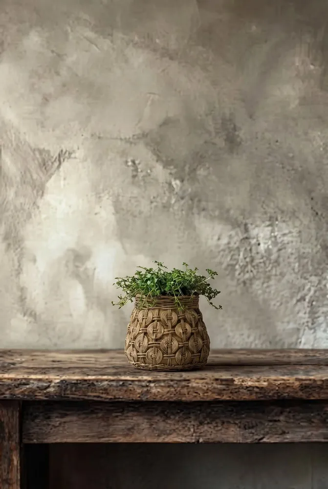 Pots de fleurs - Le Cache-Pot En Béton Knot - M - BAZAR BIZAR LIVING