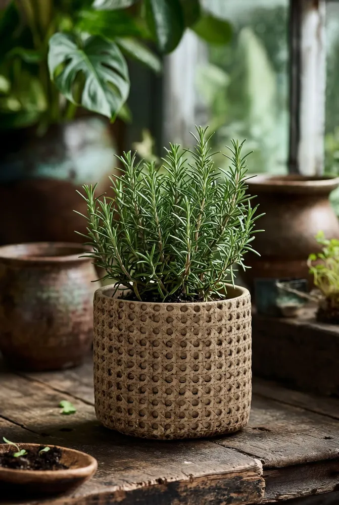 Pots de fleurs - Le Cache-Pot RattanRock - Naturel - M - BAZAR BIZAR LIVING